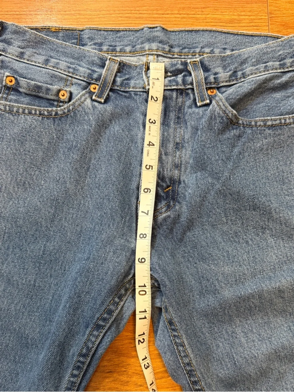 Levi's Medium Blue Straight Leg Jeans 29x30